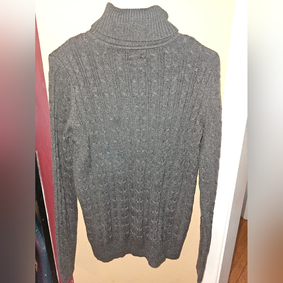 NEW Charcoal Heather St John’s Bay Turtleneck Sweater sz LT - Picture 4 of 4